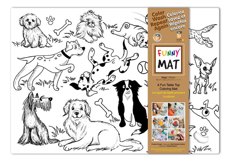 Image COLORING MAT DOGS