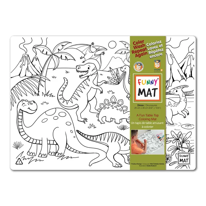 Image DINOS AND SLOTHS FM SET 6 MARKERS