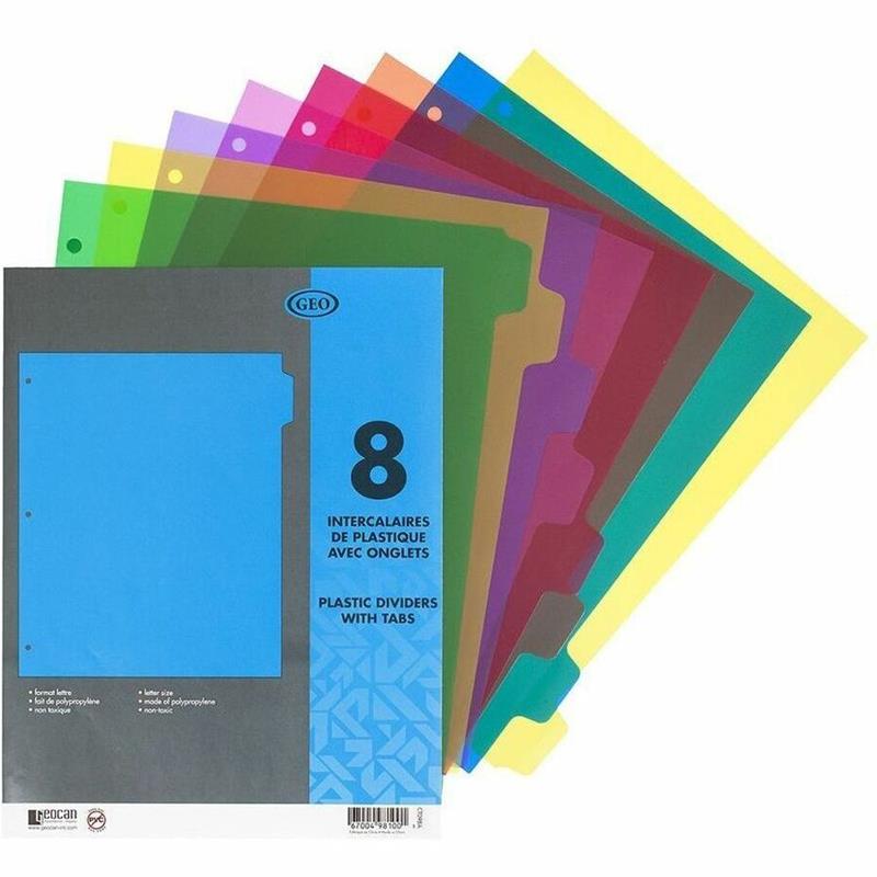 Image Plastic Dividers with Tabs