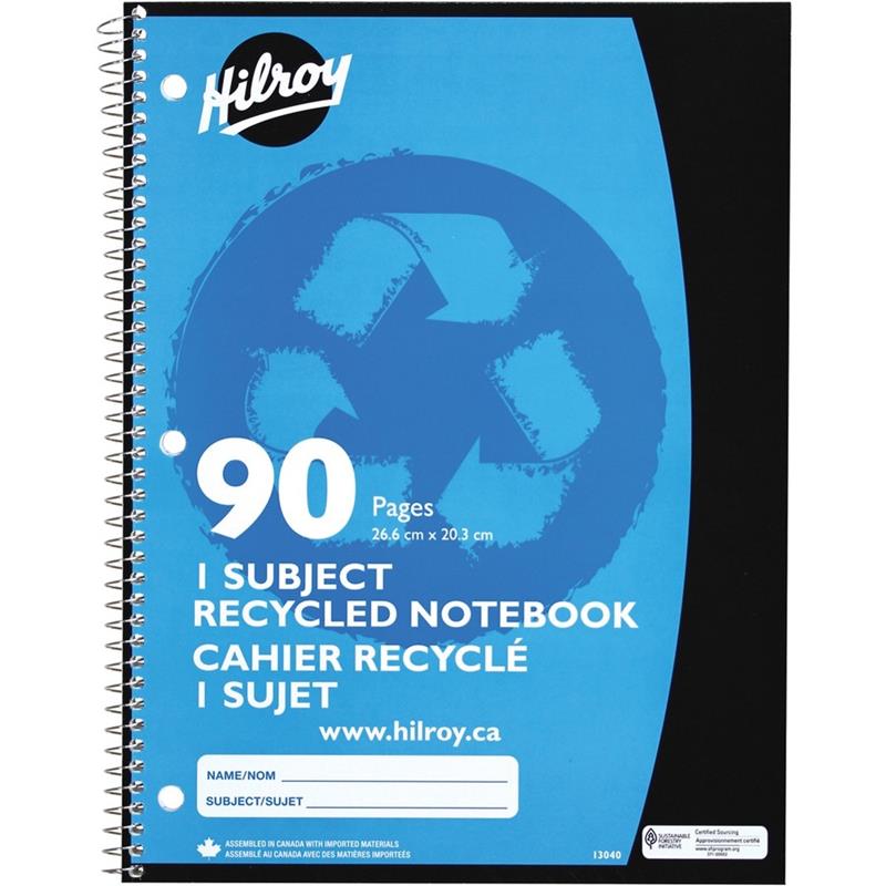 Image Cahier de notes recyclé