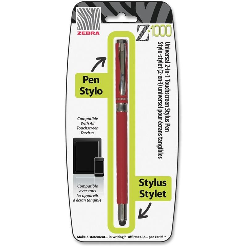 Image STYLUS TOUCHSCREEN PEN 2IN1 RD