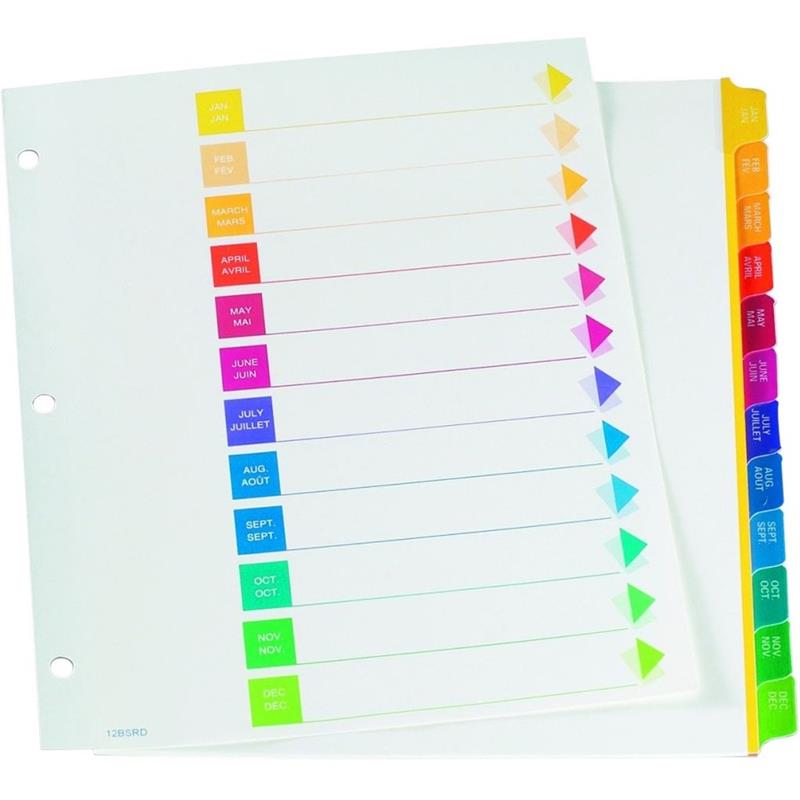 Image Super Rapidex™ Pre-Printed Dividers