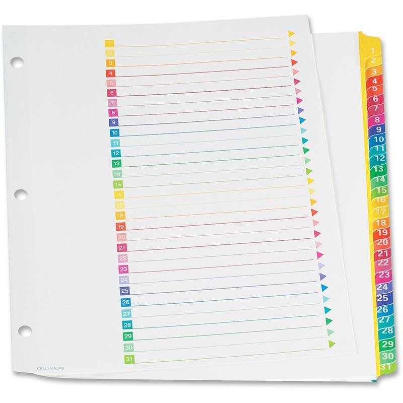 Image Super Rapidex™ Pre-Printed Dividers