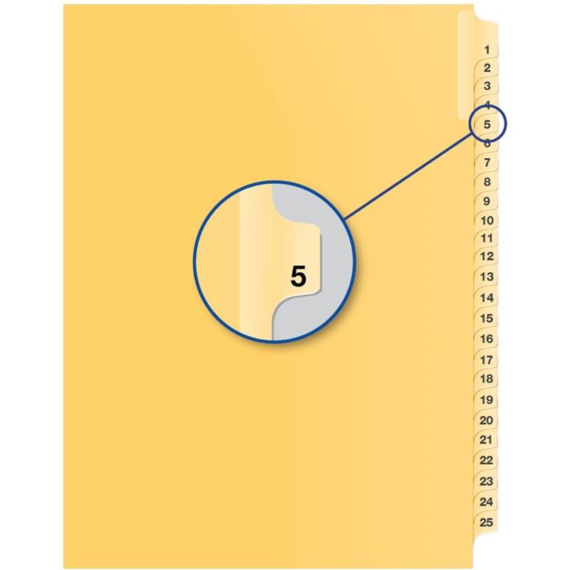 Image Individual Numerical Litigation Index Dividers