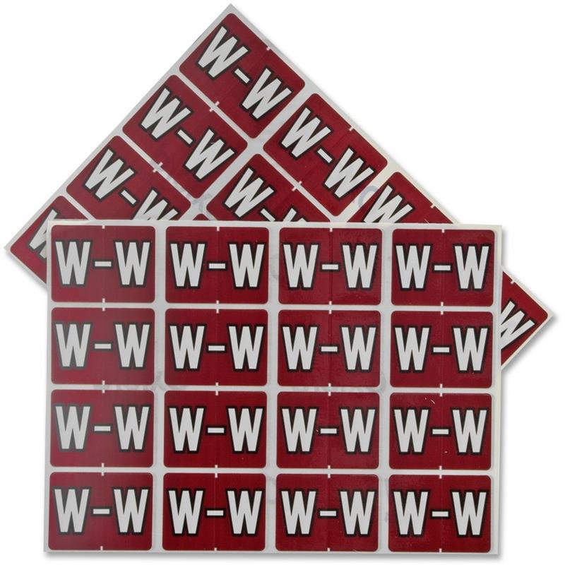 Image Étiquettes de classement pour onglet latéral A-Z