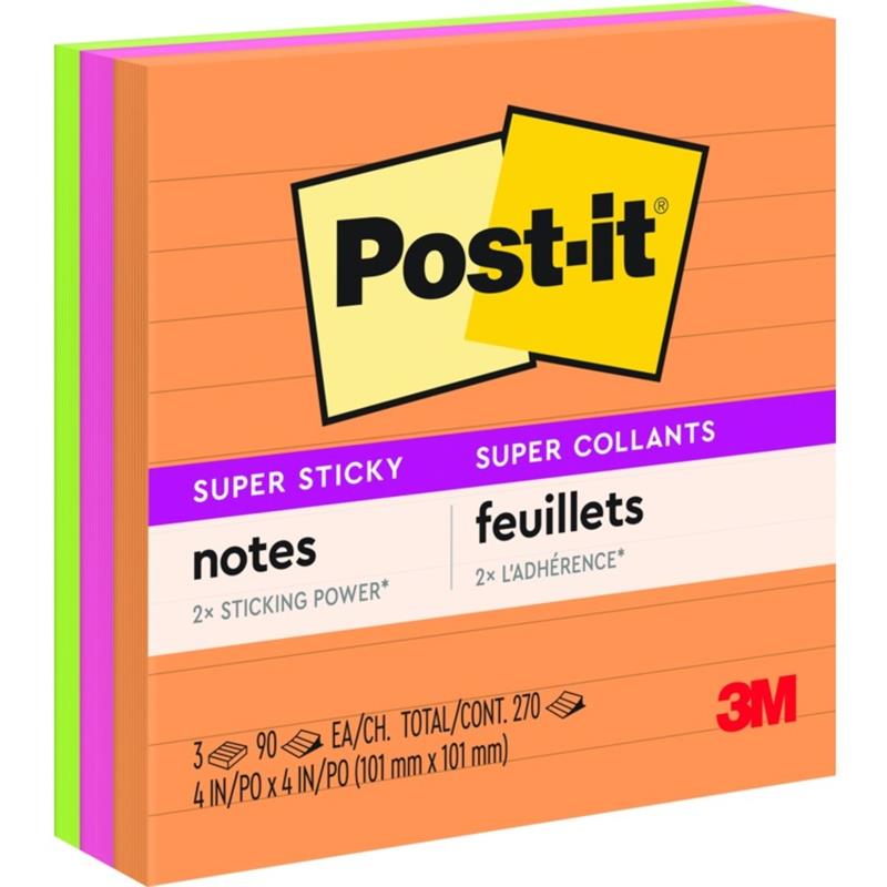 Image Feuillets Post-it® super collants - collection coup de pouce