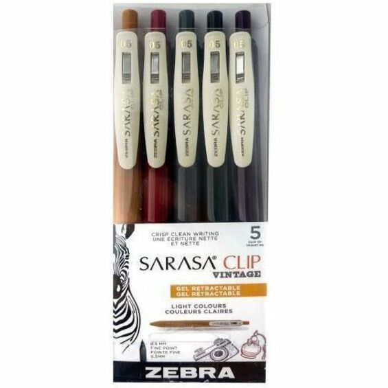 Image Stylos à encre gel rétractables Zebra Sarasa Clip